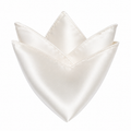 Premium Silk Pocket Square – Ivory White | Fenthre Thompson