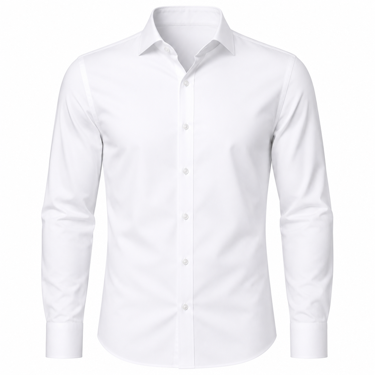 Tailored Egyptian Cotton Dress Shirt – Pure White | Fenthre Thompson